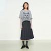 NEELLY纳俪商场同款秋新款经典时尚百褶裙女高腰垂感中长款半身裙N25084E04605 商品缩略图2