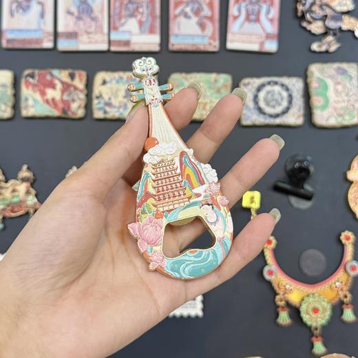 预售【天音九阙·敦煌琵琶启瓶器冰箱贴】敦煌文创冰箱贴 琵琶开瓶器2025新款文创 商品图4