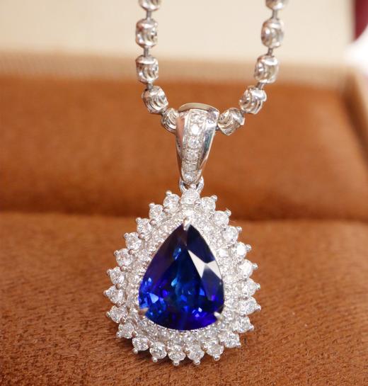 1.39ct刻面蓝宝石吊坠 商品图1