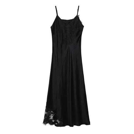 NEELLY纳俪商场同款秋新款时尚蕾丝设计感吊带裙女舒适休闲连衣裙N25081Y01077 商品图3