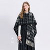 三彩2025新款香风山茶花格纹外搭披肩经典保暖流苏旅行松弛 商品缩略图3