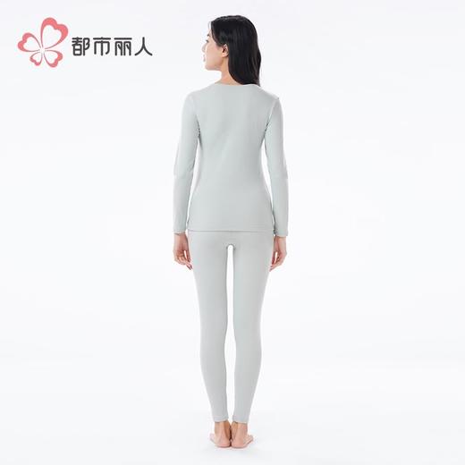 都市丽人保暖内衣阳离子罗纹绒女士保暖衣长袖长裤保暖衣套装LWH9 商品图3