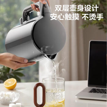 美的（Midea）烧水壶电水壶自动断电保温一体1.5L大容量无缝家用 304食品级不锈钢恒温冲奶泡茶MK-SHE1520 商品图8