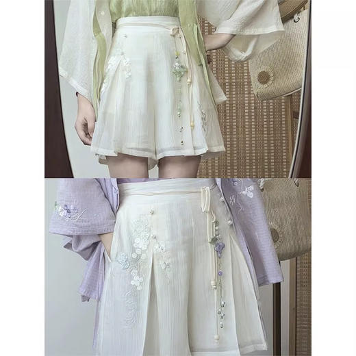 裁缝学苑AQ505汉元素中式绣花短裤纸样裙裤女装裤子打版裁剪样板 商品图2