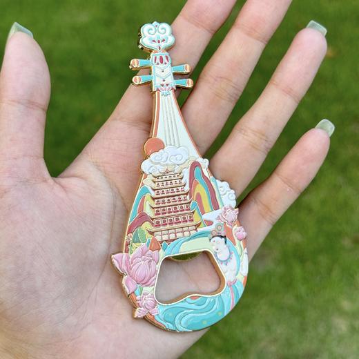 预售【天音九阙·敦煌琵琶启瓶器冰箱贴】敦煌文创冰箱贴 琵琶开瓶器2025新款文创 商品图2