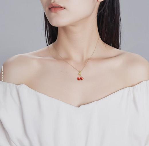 【预售7天左右发货】【香港直邮】COACH/蔻驰樱桃cherry charm简约项链 商品图2