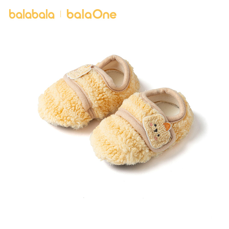 巴拉巴拉balaOne宝宝地板袜防滑点胶冬季加绒保暖袜子学步防滑萌