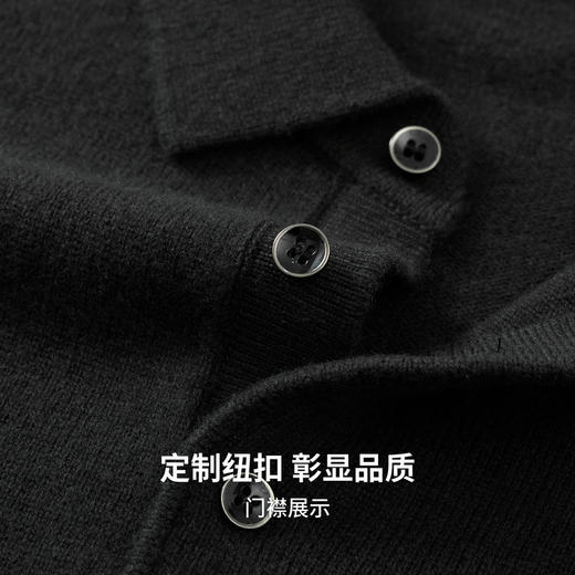 【100%绵羊毛】圣得西男士保暖polo领羊毛衫25秋新款重磅毛衣410g 商品图6