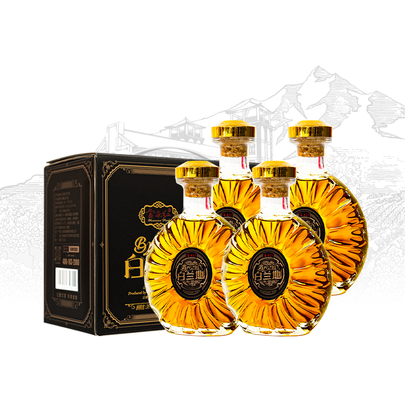 云南红高原白兰地38度250ml*4支