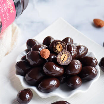 倍乐思（Beryl's）扁桃仁夹心黑巧克力豆 约58颗380g 进口休闲办公出游零食生日礼物 /休闲食品 /巧克力 /果仁巧克力 商品图6