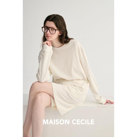 MAISON CECILE 两色/桑蚕丝立体颗粒肌理感休闲通勤懒人套装 商品图2