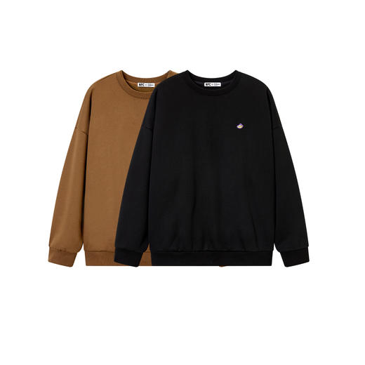 NPC潮牌五路财神【雅丹风】印花圆领卫衣男舒适宽松NP4AST14 商品图2