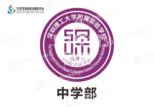 定制深圳理工大学附属实验学校熨烫校徽布标姓名贴胸章缝制包邮51 商品图2