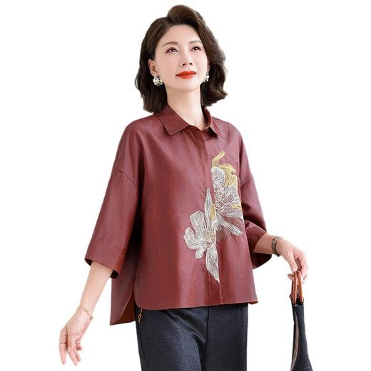 A2851初秋新款刺绣短外套女香云纱气质女士新中式西装上衣女 商品图4