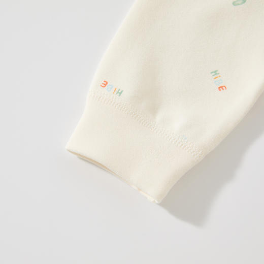 怡比梦想的足迹长袖开襟哈衣HY25AUN021黄白色调59#-80# 商品图8