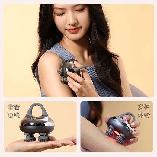 攀高头部按摩器H3灰色智能按摩缓解疲劳 商品图2