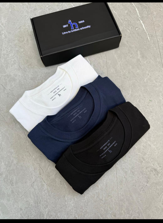 特价 一盒两件 哈狗 纯棉宽松圆领短袖T恤 TX581 商品图2