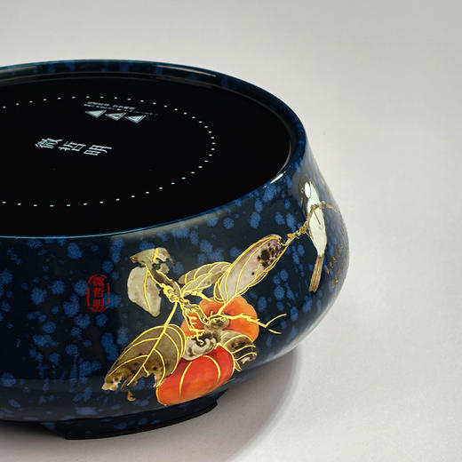 微哲明丨柿柿如意 窑变陶瓷 茶道电陶炉 1000W 宝蓝圆型/白色方型 不含壶 商品图3