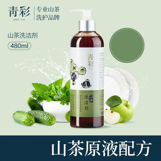 青彩山茶洗洁剂480ml*1瓶   A-5086（效期28-10） 商品图2