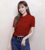 王心凌同款  重磅福利！miu网眼针织polo衫  70羊绒30真丝  轻盈柔软舒适 商品缩略图1