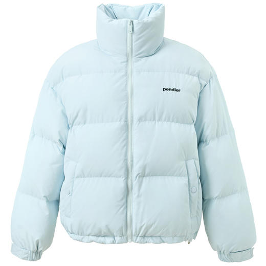 三彩2025冬季新款短款羽绒服字母刺绣90白鸭绒面包服易打理M 商品图4