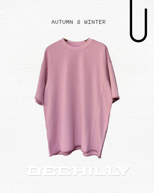 532512556肌理分割短袖T恤 商品图2