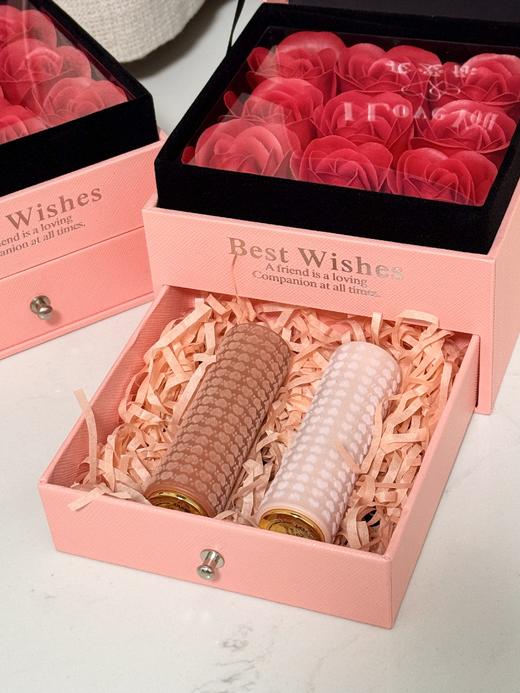 D081417两支装口红+永生玫瑰花限定粉抽屉盒礼盒 商品图4