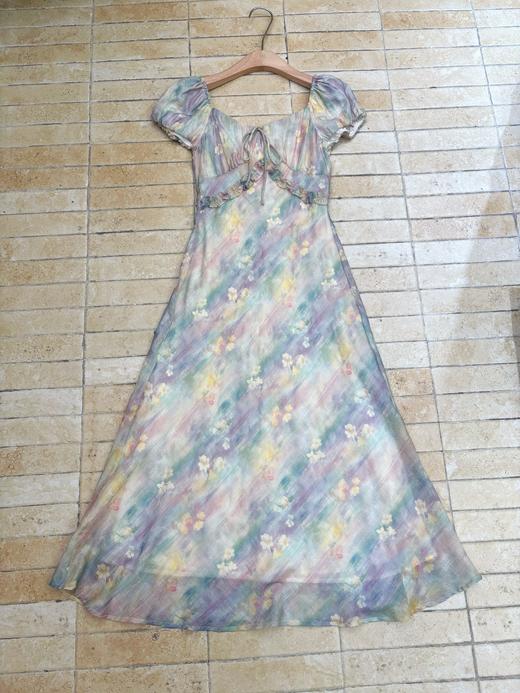 【门店同款】ENJOY夏季“悠然之境”彩虹晕染长裙 163303031 商品图1