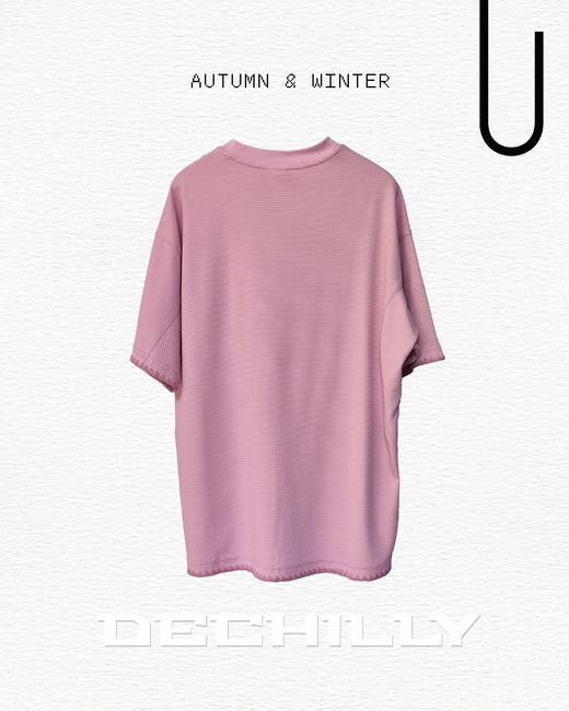 532512556肌理分割短袖T恤 商品图3