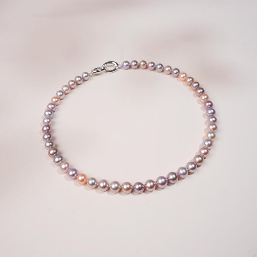 阮仕紫秀球系列 S925银 淡水珍珠项链 8.3-9.3mm  NJ8.3-9.3ZXQD 商品图1