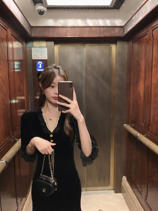 XS码  金蘑菇菇 爱丽丝舞曲 小黑裙组 /  年底战裙！内搭洋装 商品图10