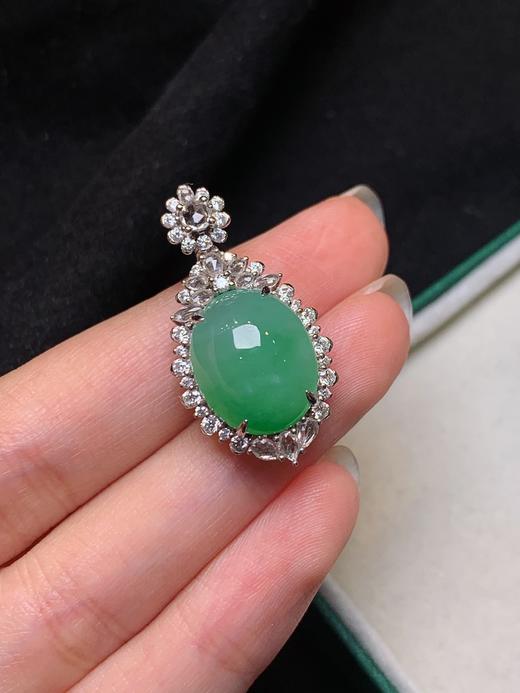 蛋面翡翠吊坠 商品图2