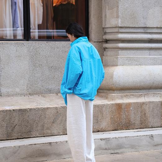 绽放女装521朵/天丝棉帅气大廓型文艺百搭落肩长袖衬衫女上衣外套 商品图3