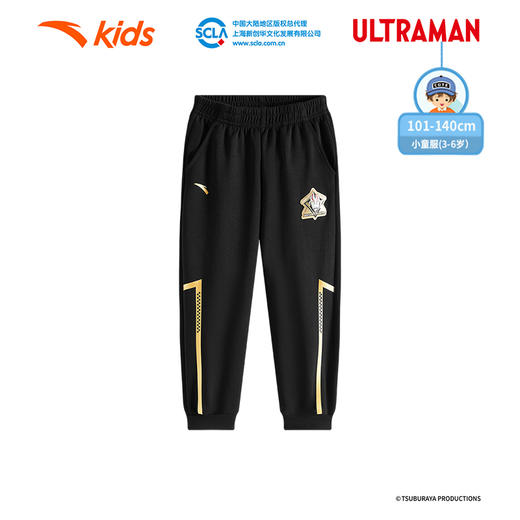 安踏儿童男小童针织运动长裤2025秋季新款舒适亲肤儿童奥特曼裤子352539721 商品图0