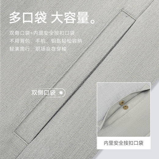 秋冬纯棉梭织里绒保暖商务立领夹克-OW10-03 商品图5