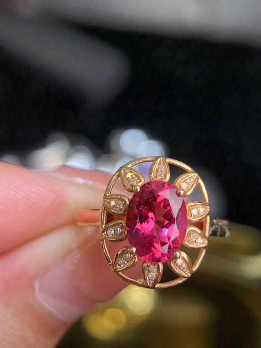 1.47ct刻面碧玺戒指 商品图0