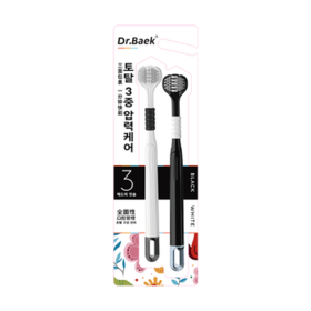 DR.BAEK高档牙刷软毛凸面宽头成人家用家庭装护龈深层清洁情侣款 2支 /个人护理 /口腔护理 /牙刷