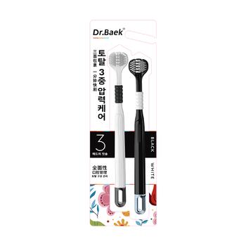 DR.BAEK高档牙刷软毛凸面宽头成人家用家庭装护龈深层清洁情侣款 2支 /个人护理 /口腔护理 /牙刷 商品图0