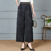 妈妈大码新款提花百搭高腰阔腿裤夏季休闲宽松中老年时尚国风裤子 商品缩略图6