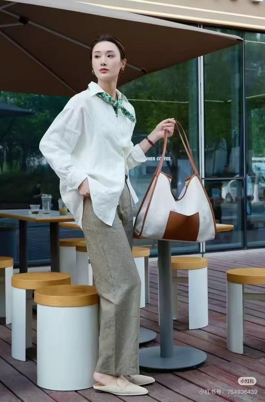 815-5 小禾 彩色 亚麻阔腿裤 167/135穿6码合身 8码小宽松 商品图3