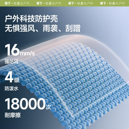 【云粉节】【2件8.5折】6楼蕉下女士轻便防泼水软壳外套ST842吊牌价449 商品图1