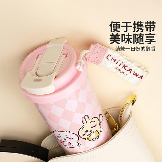 摩登主妇吉伊卡哇咖啡保温杯陶瓷内胆吸管杯子生日礼物不锈钢水杯 商品图1