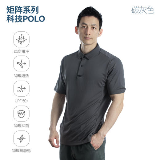 单导基础防晒POLO衫翻领短袖单向排汗夏季商务男遮热透气速干 商品图1