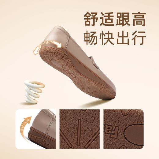 信诺真皮妈妈鞋2025新款秋季中老年舒适不累脚单鞋软底大码皮鞋女5Q3066-21 商品图2