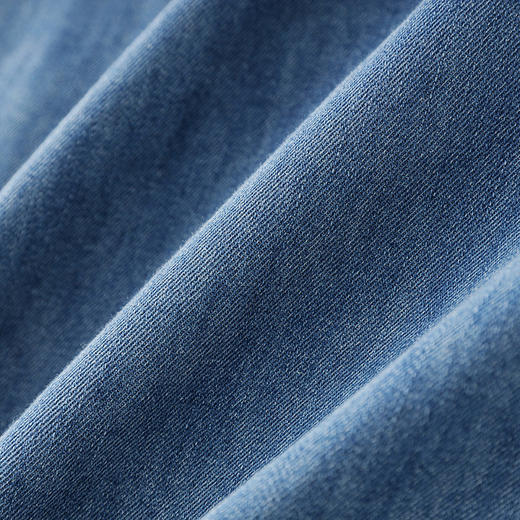 「高货wl」【铂金会员358/天猫479/差价121】(05624)洛诗琳时尚复古连衣裙2025夏季收腰显瘦翻领薄款牛仔裙女 商品图3