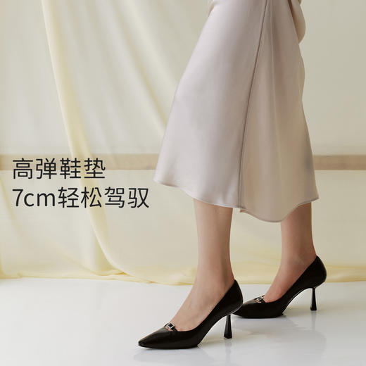【促销款】7or9-空气棉高跟鞋黑檀 商品图3