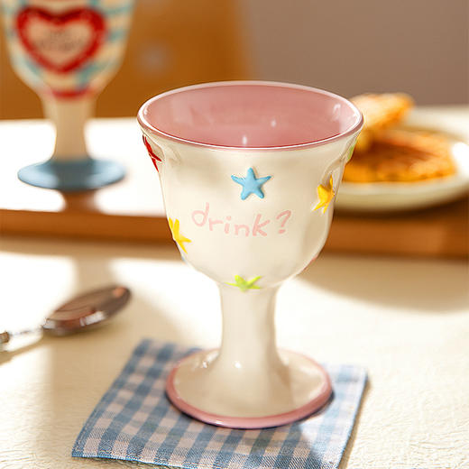 摩登主妇高脚马克杯生日礼物甜品杯情侣杯子陶瓷杯家用水杯果汁杯 商品图3