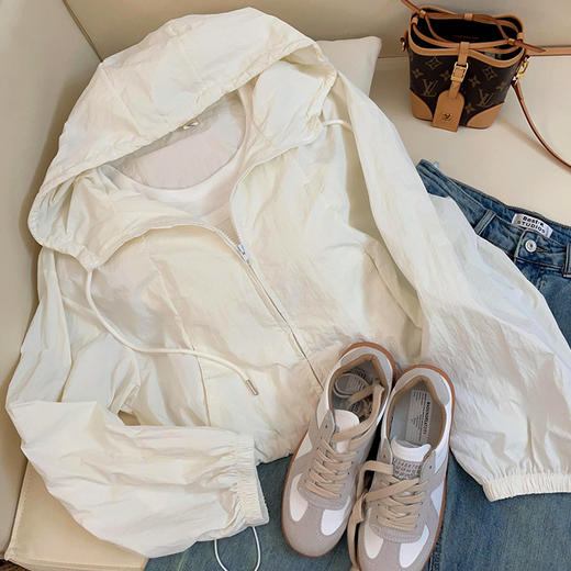 【连帽防晒衣薄款外套】新款宽松百搭透气 防紫外线休闲外套女 商品图5