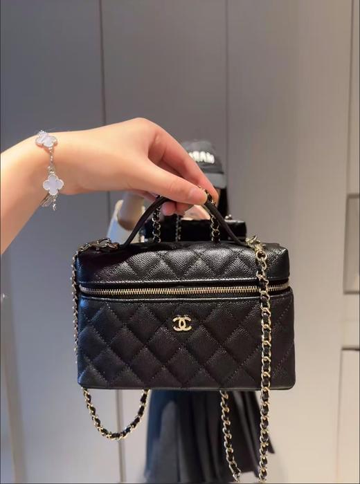 【预定超惠秒】香奈儿 CHANEL 25C 菱格鱼子酱小牛皮方形单肩斜挎手提包AP4385 商品图6