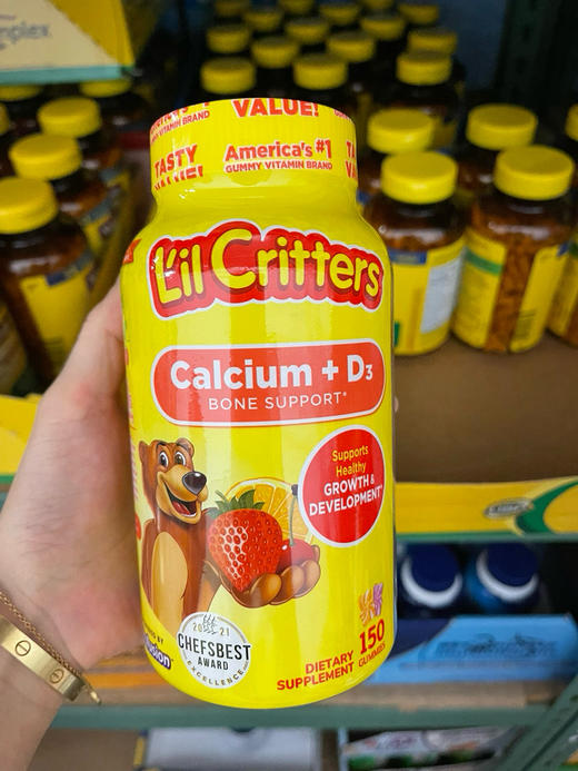 DHA补货了！全新换代 Vitamin D3软糖 注意钙糖是小瓶哦！美国家喻户晓！L'ilCritters小熊糖 商品图13
